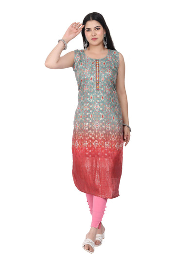 Digital Printed Twin Color Fiesta Kurti